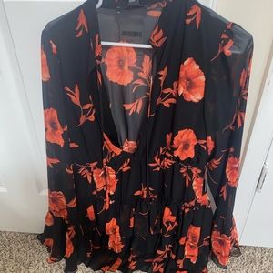 Black and orange dress never worn.